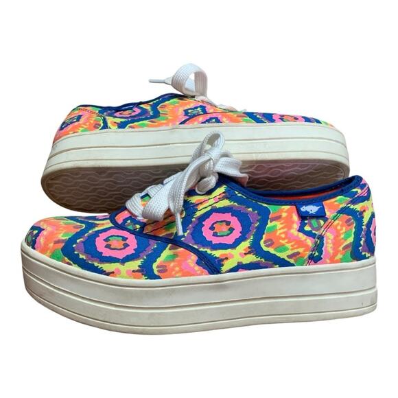 Rocket Dog women's size 8 electric boogie cotton platform sneakers - Picture 1 of 8